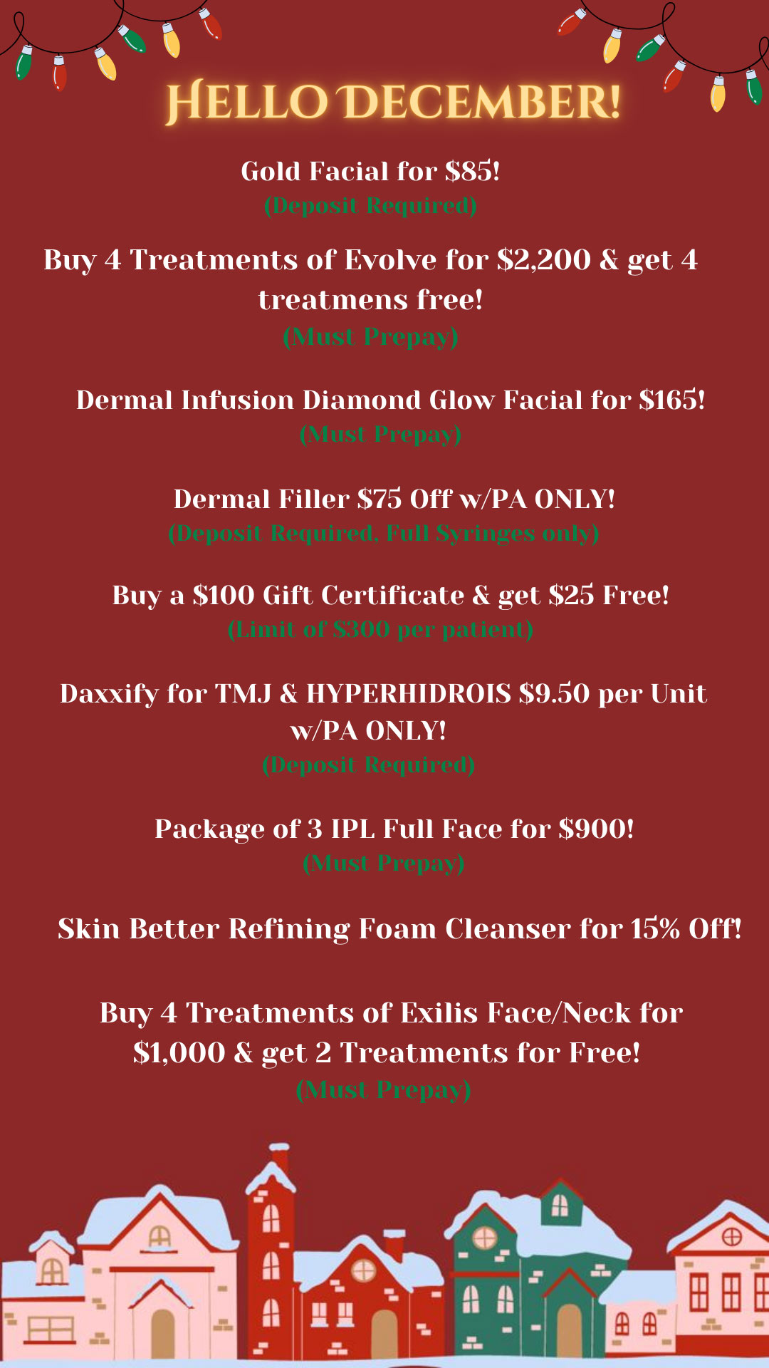 December Specials